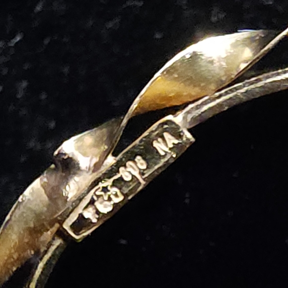 Vintage 18k Blue Agate Mother & Child Cameo Necklace - Picture 7 of 10